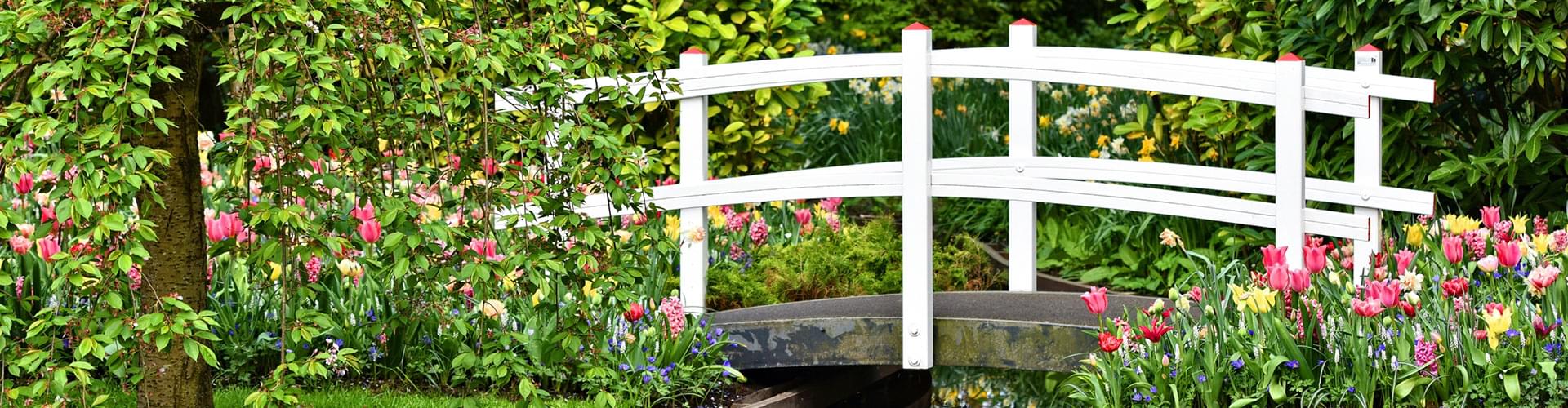 Build a garden bridge, Timber bridge over pond, DIY wooden garden bridge, Outdoor bridge construction